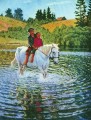niños a caballo Nikolay Bogdanov Belsky